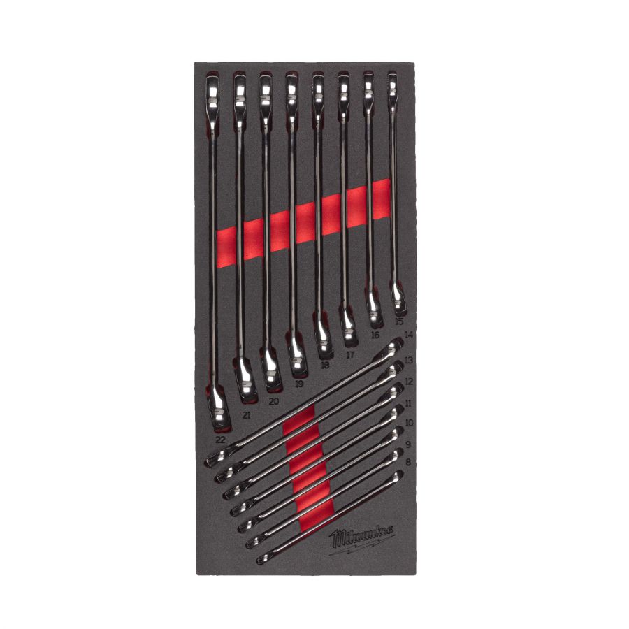 MAX BITE Ringmaulschlüssel Einlage 15-teilige Einlage für Werkstattwagen 78 cm - 1 Stück